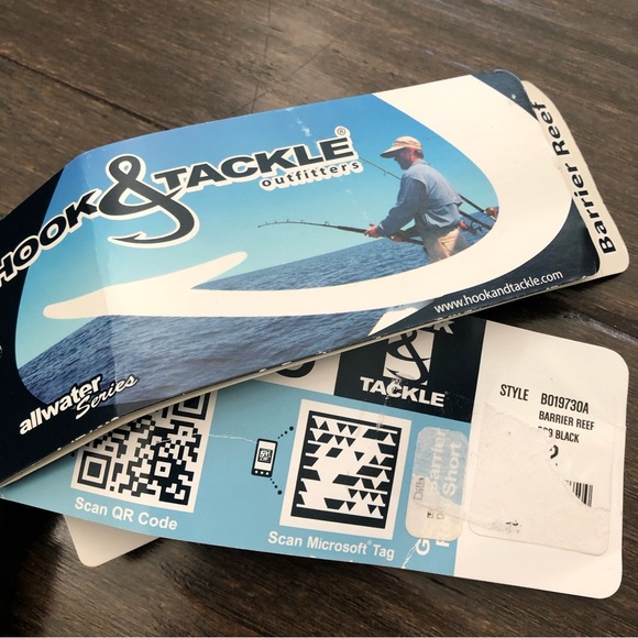 Hook And Tackle Outfitters Shorts Mens 52 Waist Black All Water Series Quick Dry - Picture 13 of 16